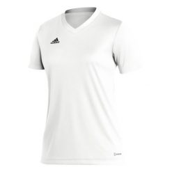 Koszulka adidas Biała dla Kobiet Piłka Nożna. Białe t-shirty damskie Adidas, l, bez wzorów, z materiału, eleganckie, bez kołnierzyka. Za 97.75 zł.