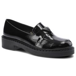 Mokasyny damskie Lamanti, cholewka ze skóry naturalnej lakierowanej wsuwana konstrukcja wkładka profilowana stabilna podeszwa, czarne, 877. Czarne mokasyny damskie LAMANTI, z jeansu, eleganckie. Za 265.00 zł.