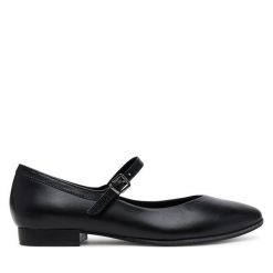 Baleriny Marco Tozzi. Czarne baleriny damskie Marco Tozzi, bez wzorów, bez obcasa. Za 219.99 zł.