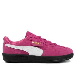 Buty damskie sportowe sneakersy Puma PALERMO. Czerwone obuwie sportowe damskie Puma, bez wzorów, z gumy, trekkingowe. Za 301.45 zł.