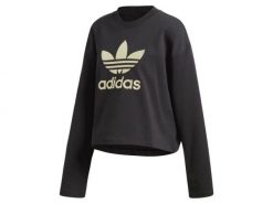 Bluza damska ADIDAS LG CREW 42. Czarne bluzy damskie Adidas, uniwersalny, bez wzorów, z bawełny, bez kaptura. Za 249.00 zł.