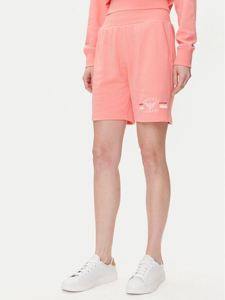 Emporio Armani Underwear Szorty sportowe EW000496 AF10882 U4019 Różowy Loose Fit. Czerwone szorty sportowe damskie Emporio Armani Underwear, xs, bez wzorów, z bawełny, sportowe. Za 219.99 zł.