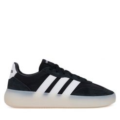 Sneakersy adidas. Czarne trampki i tenisówki chłopięce Adidas, bez wzorów, bez zapięcia. Za 199.99 zł.