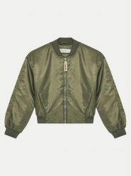 Calvin Klein Jeans Kurtka bomber IG0IG02679 Zielony Regular Fit. Zielone kurtki i płaszcze dla dziewczynek Calvin Klein Jeans, bez wzorów, z jeansu, bez kaptura. Za 399.99 zł.