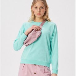 Gładka bluza basic - Zielony. Bluzy damskie Sinsay. Za 29.99 zł.