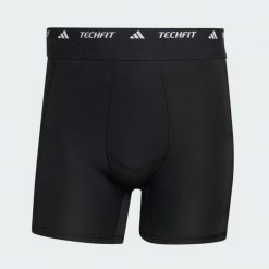 KRÓTKIE LEGGINSY HYBRID TECHFIT. Czarne legginsy sportowe męskie Adidas, s, bez wzorów, z dzianiny, krótkie, na fitness i siłownię, climacool (adidas). Za 219.00 zł.