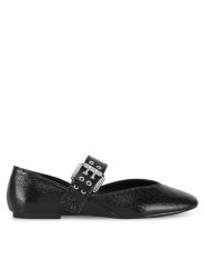 DeeZee Baleriny HY23066-1 Czarny. Czarne baleriny damskie DeeZee, bez wzorów, z materiału, bez obcasa. Za 99.99 zł.