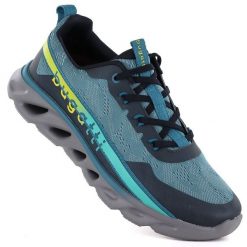 Półbuty sportowe męskie niebieskie Bugatti TT153193. Niebieskie buty sportowe męskie Bugatti, z materiału, eleganckie, bez zapięcia. Za 419.99 zł.