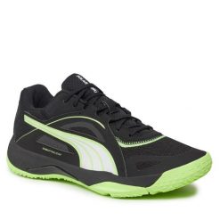 Buty halowe Puma. Czarne buty sportowe męskie Puma, bez zapięcia. Za 639.99 zł.