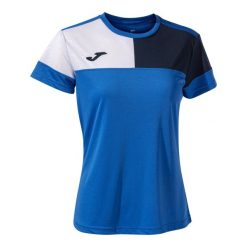 Damski jersey Joma Crew V. Niebieskie koszulki sportowe damskie Joma, l, bez wzorów, z jersey, sportowe, bez kołnierzyka. Za 69.79 zł.