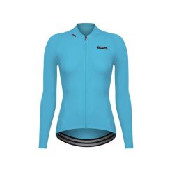 Damski jersey z długim rękawem Etxeondo Alda. Niebieskie bluzy sportowe damskie ETXEONDO, bez wzorów, z jersey, bez kaptura, rowerowe. Za 717.50 zł.