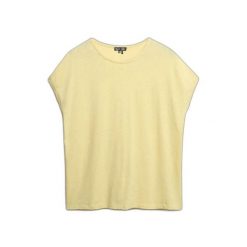 Damska koszulka o luźnym kroju Superdry Studios. Żółte t-shirty damskie Superdry., bez wzorów, bez kołnierzyka. Za 109.55 zł.