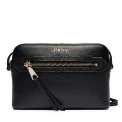 Torebka DKNY. Czarne torebki do ręki damskie DKNY, bez wzorów, bez dodatków. Za 549.99 zł.
