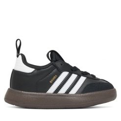 Sneakersy adidas. Czarne trampki i tenisówki chłopięce Adidas, bez wzorów, bez zapięcia. Za 219.99 zł.