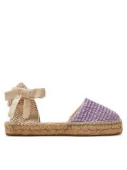 Manebi Espadryle Yucatan Flat Valenciana Espadrilles G 3.3 P0 Fioletowy. Fioletowe sandały damskie Manebi, bez wzorów, z materiału, bez obcasa, bez zapięcia. Za 349.99 zł.