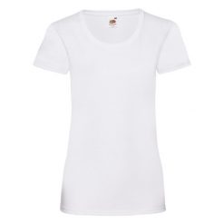 Koszulka Damska Valueweight 160. Białe koszulki sportowe damskie Fruit of the Loom, l, bez wzorów, sportowe, bez kołnierzyka. Za 48.99 zł.
