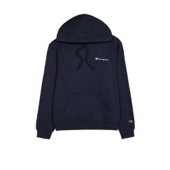 Bluza męska z kapturem do treningu Champion Hooded Sweatshirt granatowa. Niebieskie bluzy męskie Champion, m, bez wzorów, z kapturem. Za 279.00 zł.