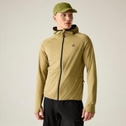 Męska bluza Assimilate VI z kapturem i rozciągliwym zamkiem błyskawicznym. Brązowe bluzy męskie Dare 2b, m, bez wzorów, z elastanu, z kapturem. W wyprzedaży za 229.99 zł.