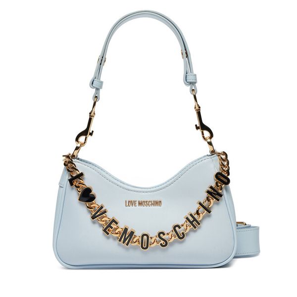 Torebka LOVE MOSCHINO. Niebieskie torebki do ręki damskie Love Moschino, bez wzorów, klasyczne, bez dodatków. Za 749.99 zł.