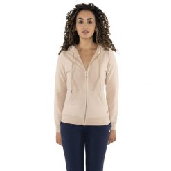 Bluza miękka z kaptur na co dzień na siłownię. Brązowe bluzy damskie LEONE 1947 APPAREL, bez wzorów, z bawełny, bez kaptura. W wyprzedaży za 164.19 zł.