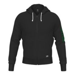 Bluza z kapturem i zamkiem błyskawicznym Errea Essential. Czarne bluzy męskie ERREA, m, bez wzorów, z bawełny, z kapturem. Za 154.35 zł.