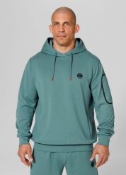 Bluza męska Pitbull z kapturem Explorer. Zielone buty sportowe męskie PITBULL, bez zapięcia, na fitness i siłownię. Za 259.00 zł.