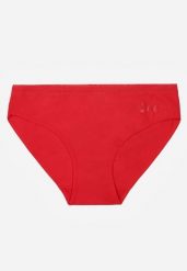 Czerwone Majtki Figi z Bawełną i Ozdobnymi Napisami Phioreia. Czerwone figi damskie Born2be, l, bez wzorów, z bawełny. Za 6.99 zł.