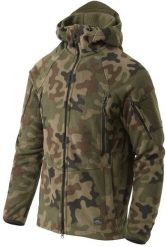 Helikon-Tex Bluza Patriot Mk 2 - Hybrid Fleece - PL Woodland. Bluzy męskie HELIKON-TEX, m, bez wzorów, bez kaptura. Za 278.32 zł.