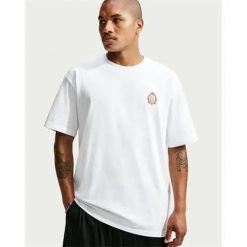Koszulka sportowa męska Nike IV5206100WHITE. Białe koszulki sportowe męskie Nike, l, bez wzorów, z materiału, bez kołnierzyka, bez ramiączek, na fitness i siłownię. Za 266.00 zł.