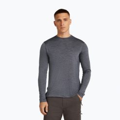 Longsleeve trekkingowy męski icebreaker Merino 125 Cool-Lite Sphere III Tee. Szare bluzki z długim rękawem męskie Icebreaker, m, bez wzorów, bez kołnierzyka. Za 289.99 zł.