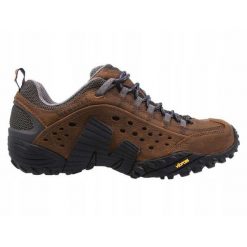 Buty trekkingowe na co dzień męskie MERRELL INTERCEPT skóra duży rozmiar. Brązowe trekkingi męskie Merrell, trekkingowe. Za 599.00 zł.