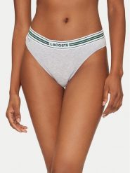 Lacoste Stringi 8F5198 Szary. Szare stringi damskie Lacoste, s, bez wzorów, z bawełny. Za 109.99 zł.