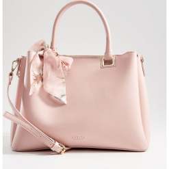 Torebka city bag z apaszką - Różowy. Torebki do ręki damskie marki Mohito. Za 139.99 zł.