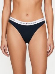 Tommy Hilfiger Komplet stringów UW0UW05530 Granatowy. Niebieskie stringi damskie Tommy Hilfiger, xs, bez wzorów, z bawełny. Za 169.99 zł.