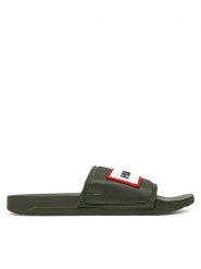 Hunter Klapki M-865993 Khaki. Brązowe klapki męskie Hunter, z materiału. Za 99.99 zł.