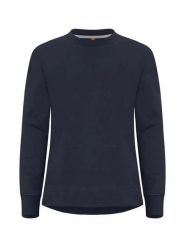 Clique Miami PRO Roundneck Women bluza z bawełny i poliestru z recyclingu. Niebieskie bluzy damskie CLIQUE, s, bez wzorów, z bawełny, bez kaptura. Za 183.24 zł.