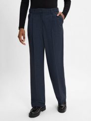Tommy Hilfiger spodnie materiałowe Kobiety Sztuczne włókno niebieski, 38. Niebieskie spodnie materiałowe damskie Tommy Hilfiger, bez wzorów, z materiału. Za 429.95 zł.