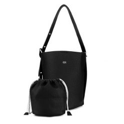 Torebka GINO ROSSI. Czarne torebki do ręki damskie Gino Rossi, bez wzorów, klasyczne, bez dodatków. Za 229.99 zł.