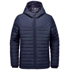 Męska Pikowana Bluza Z Kapturem Nautilus. Niebieskie bluzy męskie STORMTECH, m, bez wzorów, z kapturem. Za 450.99 zł.