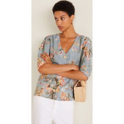 Mango - Bluzka Goldy. Szare bluzki damskie Mango, z bawełny, eleganckie. Za 139.90 zł.