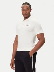 EA7 Emporio Armani Polo 8NPF14 PJVQZ U1105 Beżowy Regular Fit. Brązowe koszulki polo męskie EA7 Emporio Armani, l, bez wzorów, z bawełny, bez ramiączek. Za 249.99 zł.