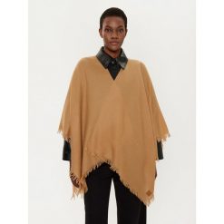 Szal Weekend Max Mara. Brązowe szaliki i chusty damskie Weekend Max Mara, bez wzorów. Za 559.99 zł.