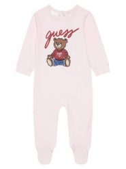 Guess Śpiochy H5YW11 KA6W4 Różowy. Czerwone śpioszki niemowlęce Guess, z bawełny, bez ramiączek. Za 109.99 zł.