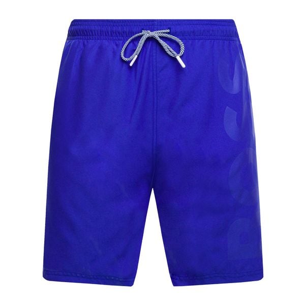 Szorty kąpielowe męskie Hugo Boss Orca. Niebieskie kąpielówki męskie Hugo Boss, m, bez wzorów, z materiału, żeglarskie. Za 149.99 zł.