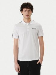 EA7 Emporio Armani Polo 7M001477 AF10375 U0002 Biały Regular Fit. Białe koszulki polo męskie EA7 Emporio Armani, m, bez wzorów, z bawełny, bez ramiączek. Za 429.99 zł.