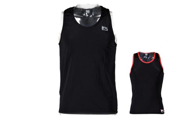 Tank top Metal Boxe bf. Czarne t-shirty męskie METAL BOXE, m, bez wzorów, z elastanu, bez kołnierzyka. Za 180.00 zł.