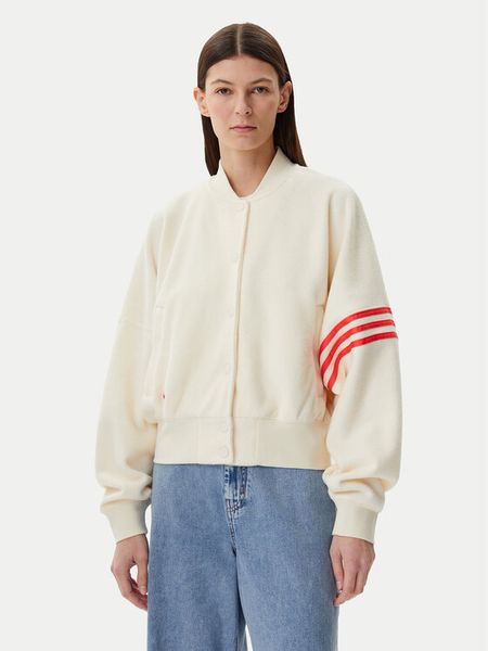 Adidas Bluza Neuclassics JI8523 Beżowy Loose Fit. Brązowe bluzy damskie Adidas, s, bez wzorów, z bawełny, bez kaptura. Za 309.99 zł.