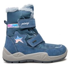 Śniegowce Primigi. Niebieskie śniegowce dziewczęce Primigi, z gore-texu, bez zapięcia. Za 529.99 zł.