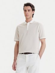 Bugatti Polo 8150-75112C Écru Regular Fit. Koszulki polo męskie Bugatti, m, bez wzorów, z bawełny, bez ramiączek. Za 359.99 zł.