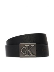 Calvin Klein Pasek Męski LV04D7111G Czarny. Czarne paski damskie Calvin Klein, bez wzorów, ze skóry. Za 289.99 zł.